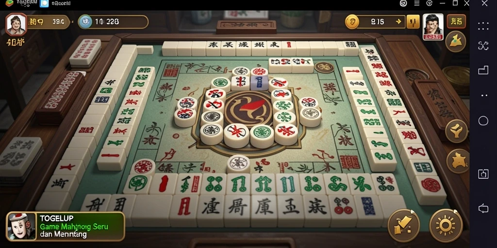 Tangkapan layar utama TOGELUP menampilkan gameplay seru Mahjong.